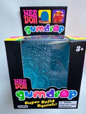 SHIPS TODAY! Nee Doh Gum Drop Blue Squishy Squeeze TikTok Viral Trending Toy new